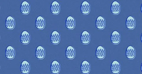 Cute Easter Egg Pattern image 4k Stock Illustration