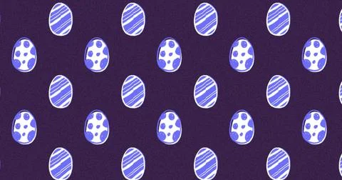 Cute Easter Egg Pattern image 4k Stock Illustration