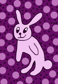 Cute easter icon and animal pet collection, with easter eggs in nest, rabbit  Illustrazione stock