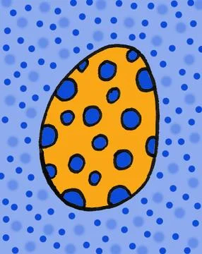 Cute easter icon and animal pet collection, with easter eggs in nest, rabbit  Stock Illustration