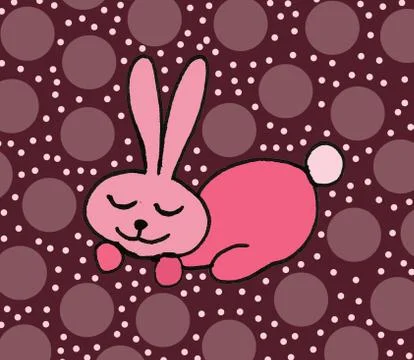 Cute easter icon and animal pet collection, with easter eggs in nest, rabbit  Illustrazione stock