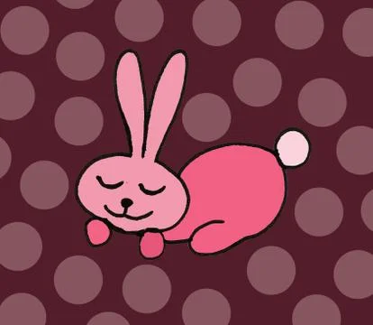 Cute easter icon and animal pet collection, with easter eggs in nest, rabbit  Stock Illustration