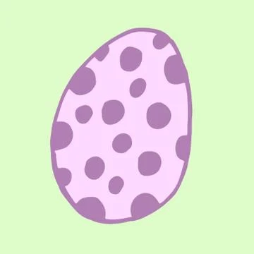 Cute easter icon and animal pet collection, with easter eggs in nest, rabbit  Stock Illustration