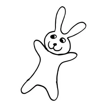 Cute easter icon and animal pet collection, with easter eggs in nest, rabbit  Stock Illustration