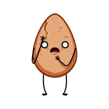 Cute egg character cartoon vector illustration Stock Illustration