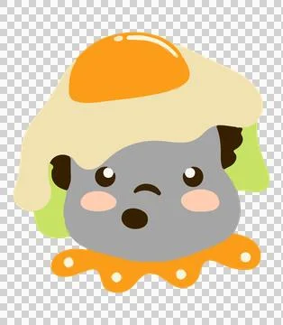 Cute egg food kid vector Stock-Illustration