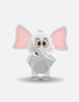 Cute elephant Stock Illustration