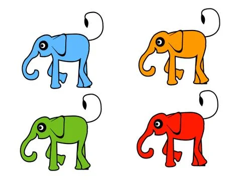 Cute Elephant Stock Illustration