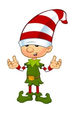 Cute Elf Character Stock Illustration