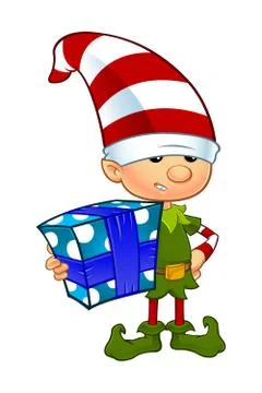 Cute Elf Character Illustrazione stock