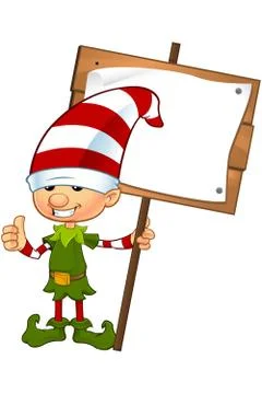 Cute Elf Character Stock Illustration