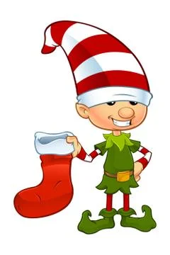Cute Elf Character Stock Illustration