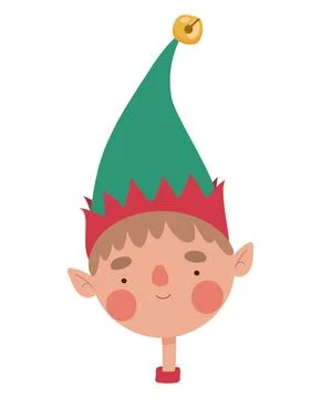 Cute elfman face Stock Illustration