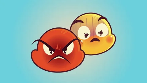 angry faces animated