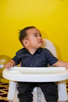 Cute expression of baby boy. Crying face little cute baby boy. Stock Photos