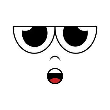 Cute Expression face Stock Illustration