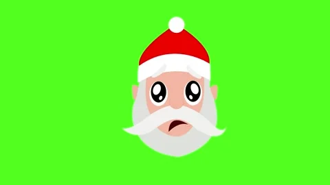 Cute Faced Santa holding back tears of joy Stock Footage 323505752