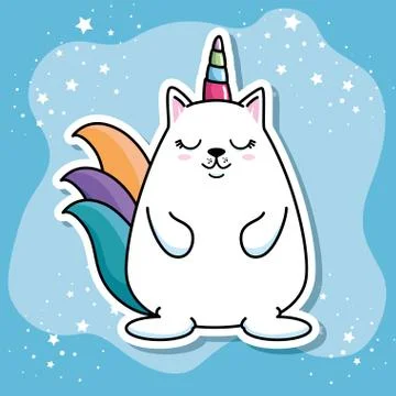 Cute fashion patch pop Stock Illustration