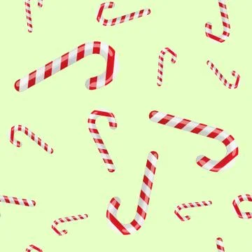 Cute festive pattern with elements of New Year and Christmas candies. Illustrazione stock