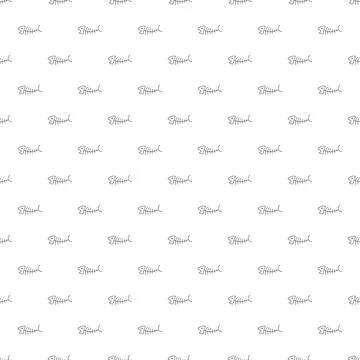 Cute Fish bones Seamless pattern. Cartoon Fish skeleton, background. Vector.. Stock Illustration