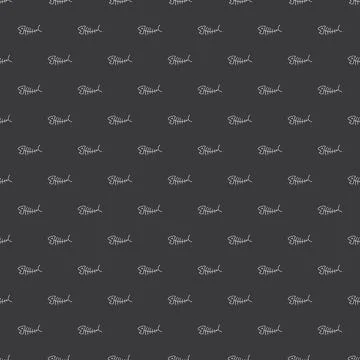 Cute Fish bones Seamless pattern. Cartoon Fish skeleton, background. Vector I Stock Illustration