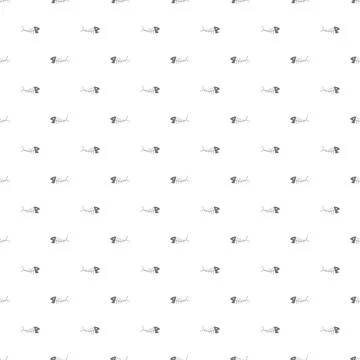 Cute Fish bones Seamless pattern. Cartoon Fish skeleton, background. Vector I Stock Illustration