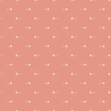 Cute Fish bones Seamless pattern. Cartoon Fish skeleton, background. Vector.. イラスト素材