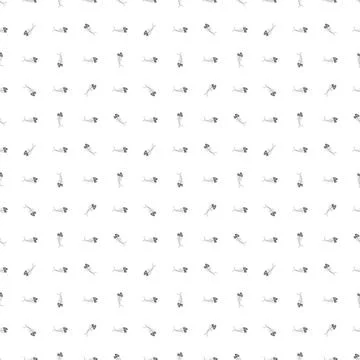 Cute Fish bones Seamless pattern. Cartoon Fish skeleton, background. Vector.. Stock Illustration