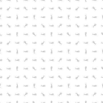 Cute Fish bones Seamless pattern. Cartoon Fish skeleton, background. Vector I Stock Illustration