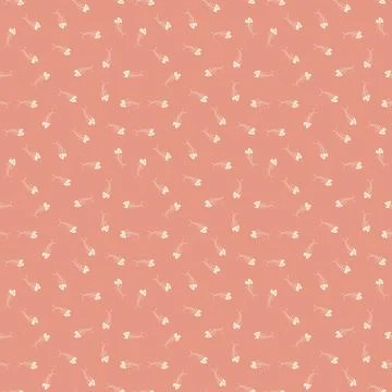 Cute Fish bones Seamless pattern. Cartoon Fish skeleton, background. Vector I イラスト素材