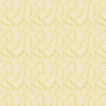 Cute floral pattern with leaves Stock Illustration