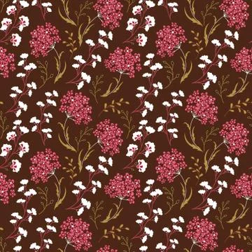 Cute Floral pattern in the small flower. Motifs scattered random. Ditsy print 스톡 일러스트