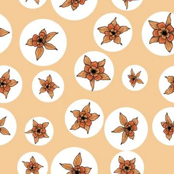 Cute floral pattern in the small flower. Seamless vector texture. Stock-Illustration