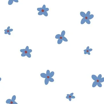 Cute Floral pattern in the small flower. Ditsy print. Motifs scattered random Stock Illustration