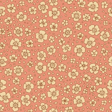 Cute floral pattern in the small flower. Ditsy print. Seamless vector textu.. Stock Illustration