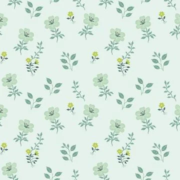 Cute floral pattern in the small flowers. Seamless vector texture. Elegant .. Stock Illustration