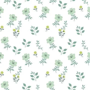 Cute floral pattern in the small flowers. Seamless vector texture. Elegant te Stock Illustration