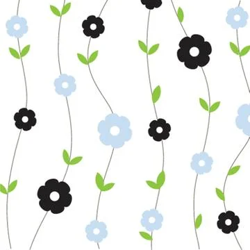 Cute floral seamless background Stock-Illustration