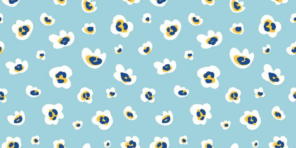 Cute floral seamless pattern Stock Illustration