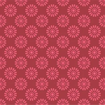 Cute floral seamless pattern. Vector illustration Stock Illustration