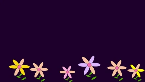 Cute flower background animation Stock Footage 288690175