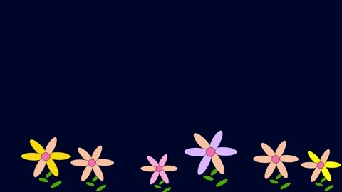 Cute flower background animation Stock Footage 288690179