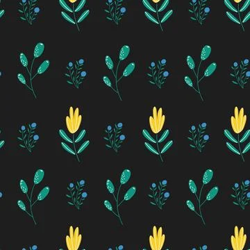 Cute flower patterns in a small flower. Stock Illustration