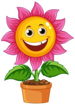 Smiley Face Flower Stock Vector Illustration and Royalty Free Smiley Face  Flower Clipart