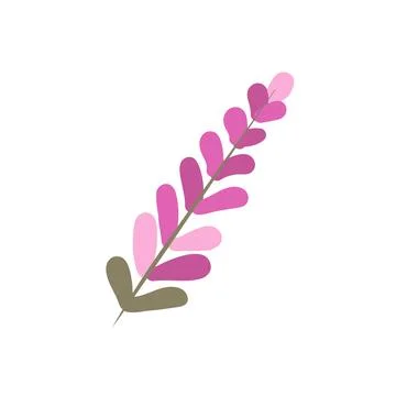 Cute flower vector illustration on the white background Stock Illustration
