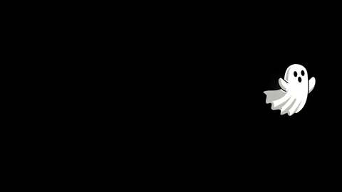 Cute Flying Ghost Loop Stock Footage 345315778