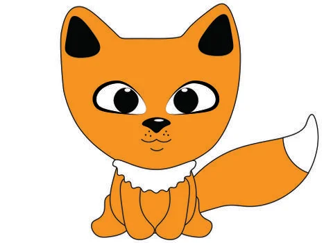 Cute fox Stock Illustration