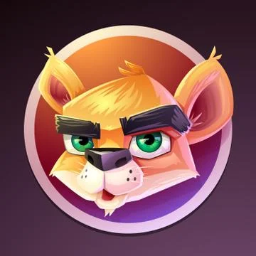 Cute fox illustration Stock Illustration