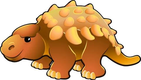 Cute friendly dinosaur Stockillustratie