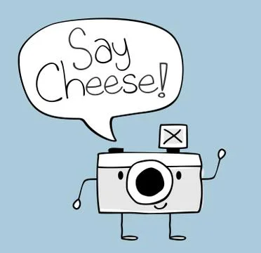 Cute funny camera Stock Illustration